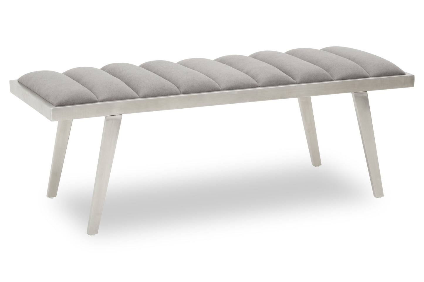 Gildi Grey Bench With Splayed Legs