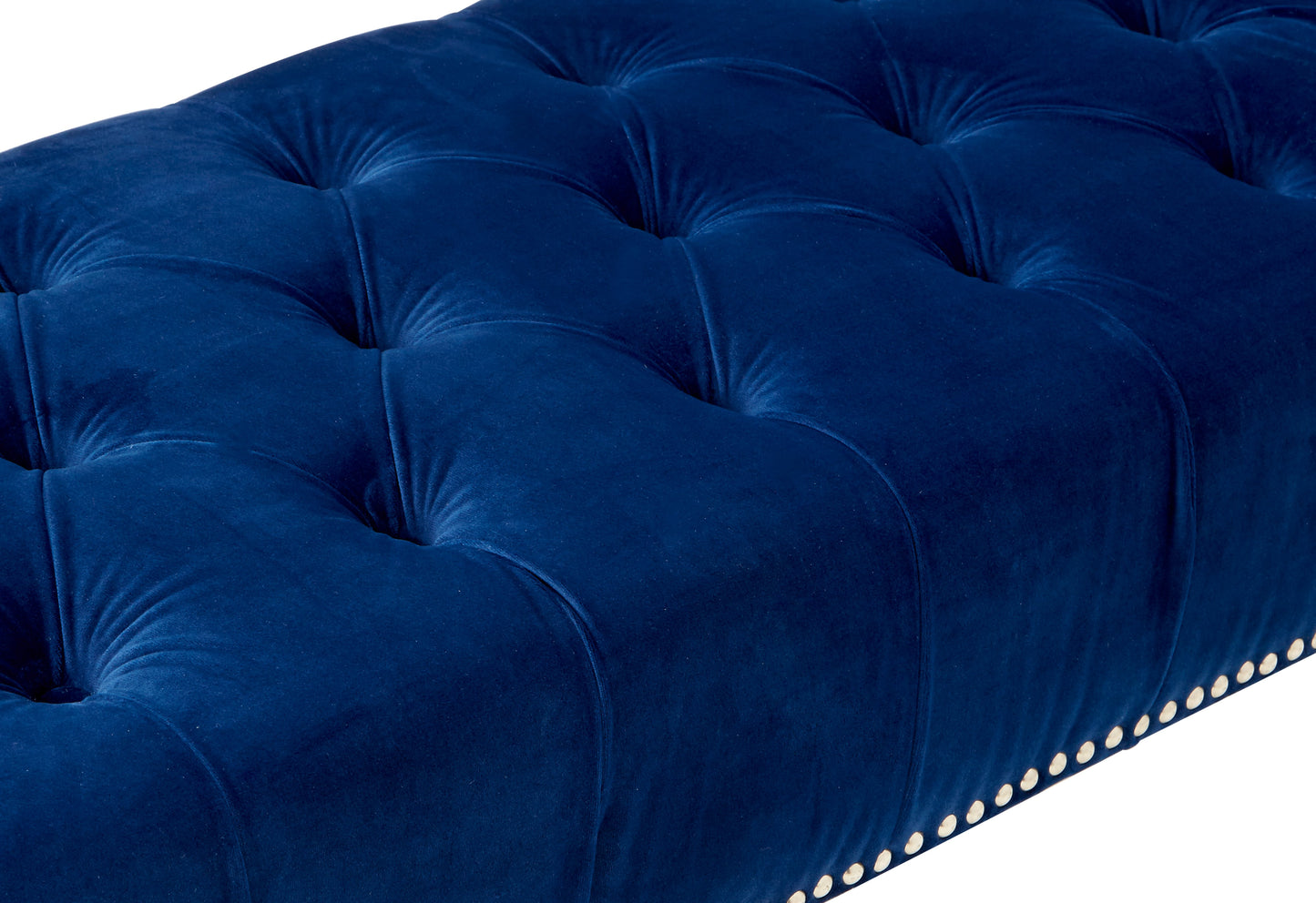 Clare Blue Velvet Bench