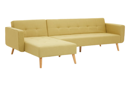 Hansal Hagen Olive Large Corner Sofa Bed