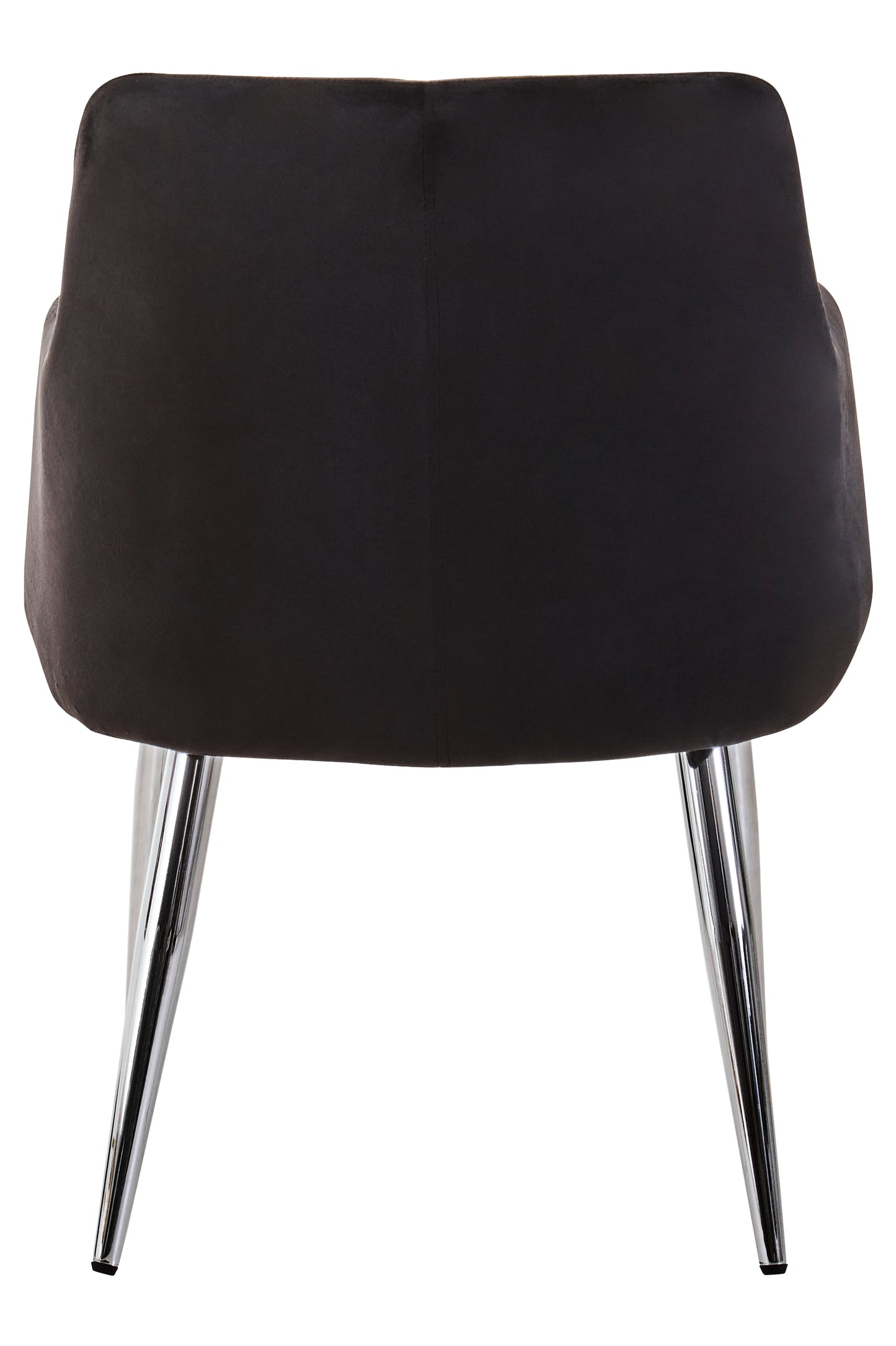 Tamzi Black Velvet Splayed Dining Chair