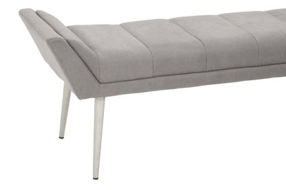 Gildi Grey Bench With Angular Base