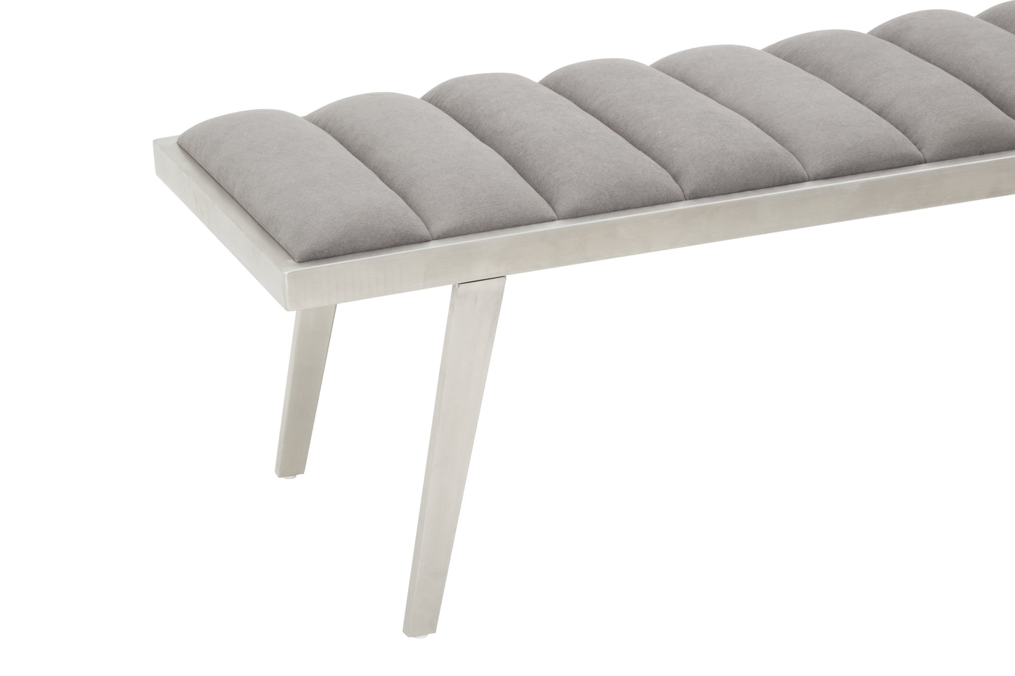 Gildi Grey Bench With Splayed Legs