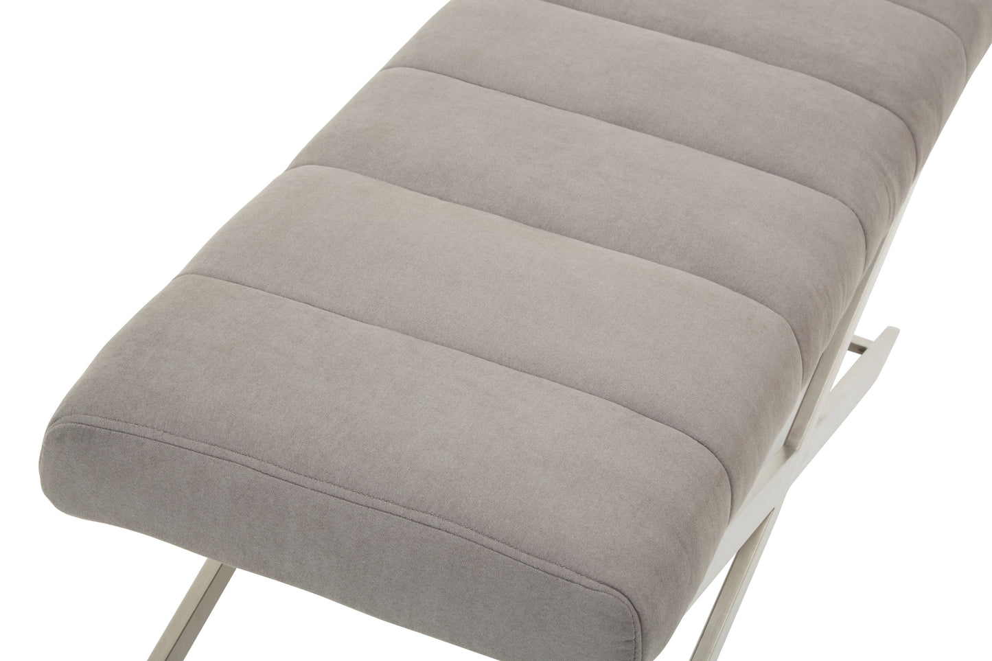 Gildi Grey Bench With Cross Base