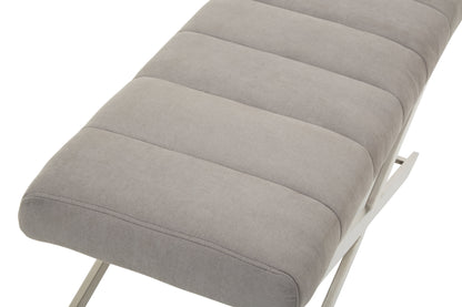 Gildi Grey Bench With Cross Base