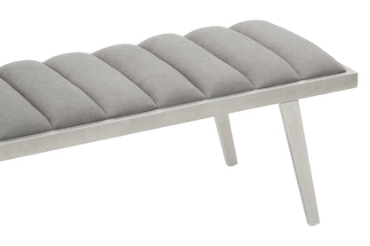 Gildi Grey Bench With Splayed Legs