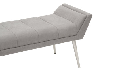 Gildi Grey Bench With Angular Base