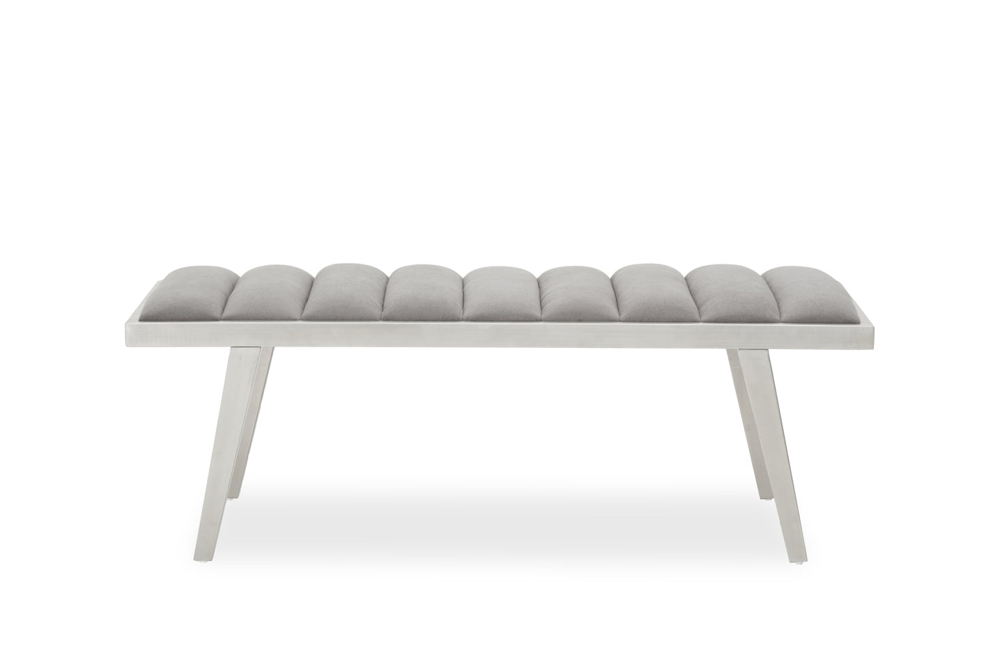 Gildi Grey Bench With Splayed Legs