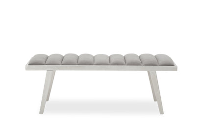 Gildi Grey Bench With Splayed Legs