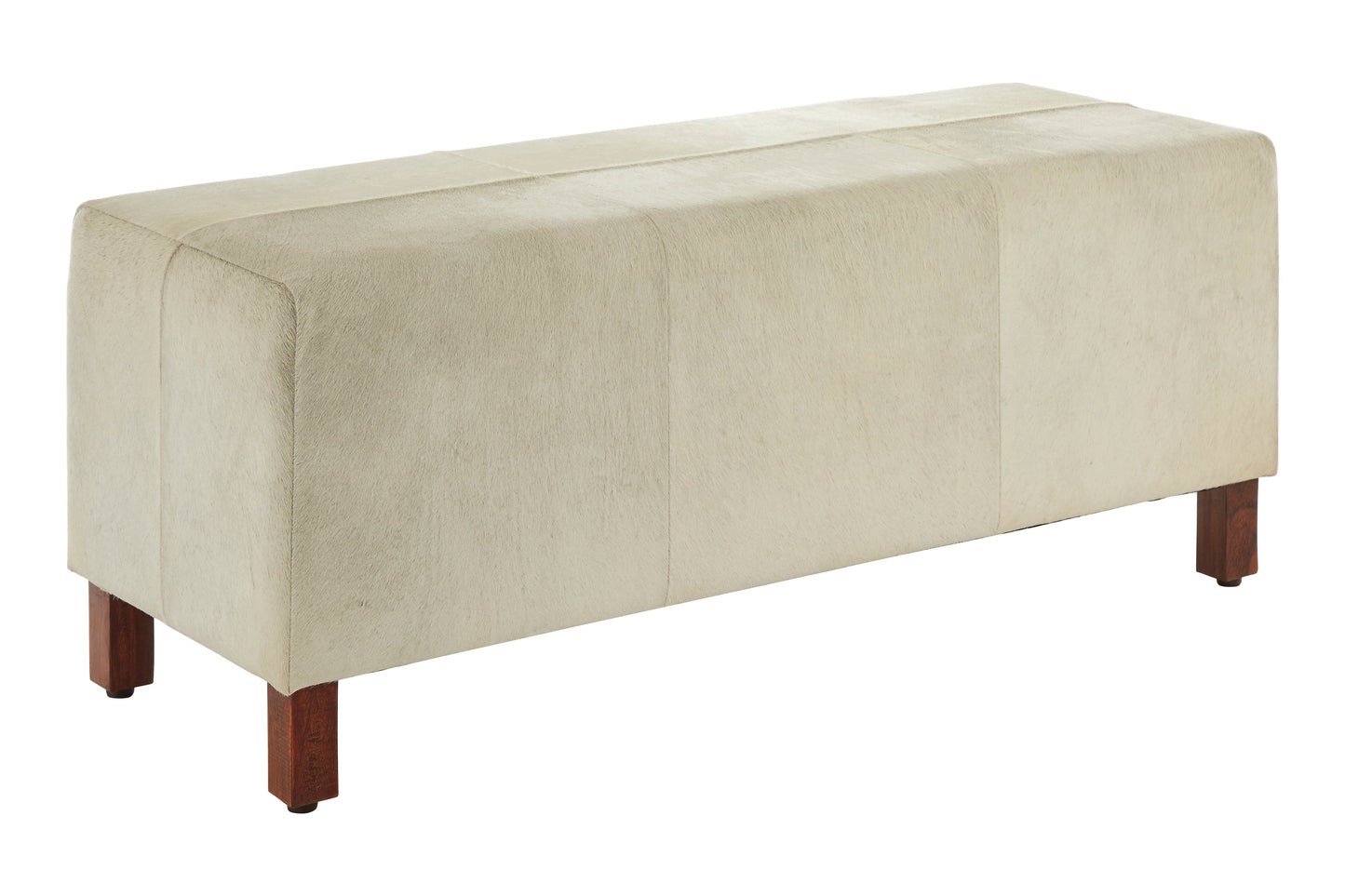 Kensi Townhouse Bench With Wood Legs