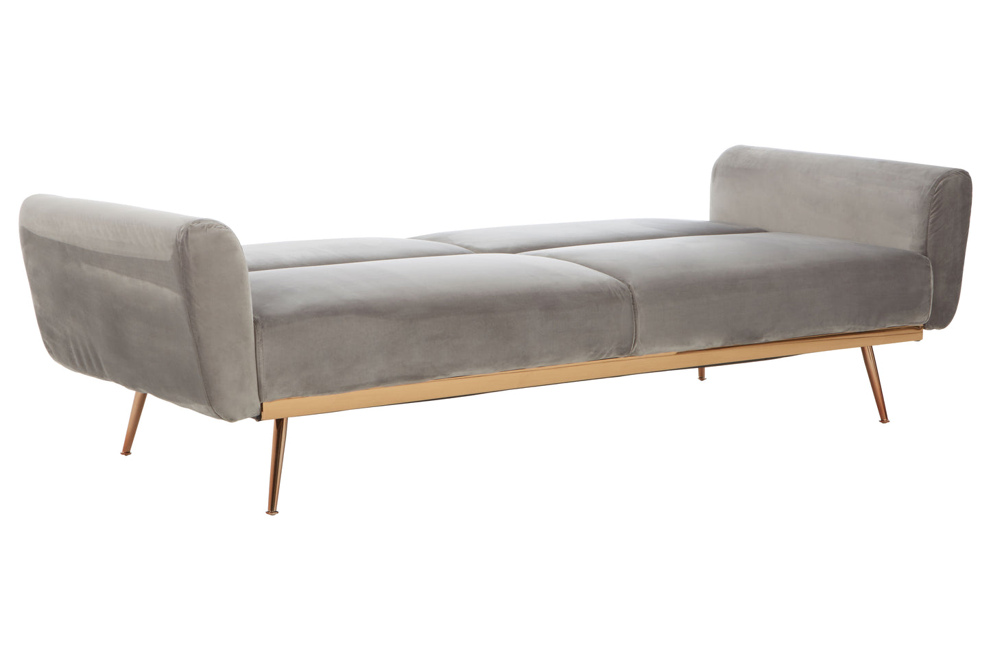 Hattom Grey Velvet Sofa Bed