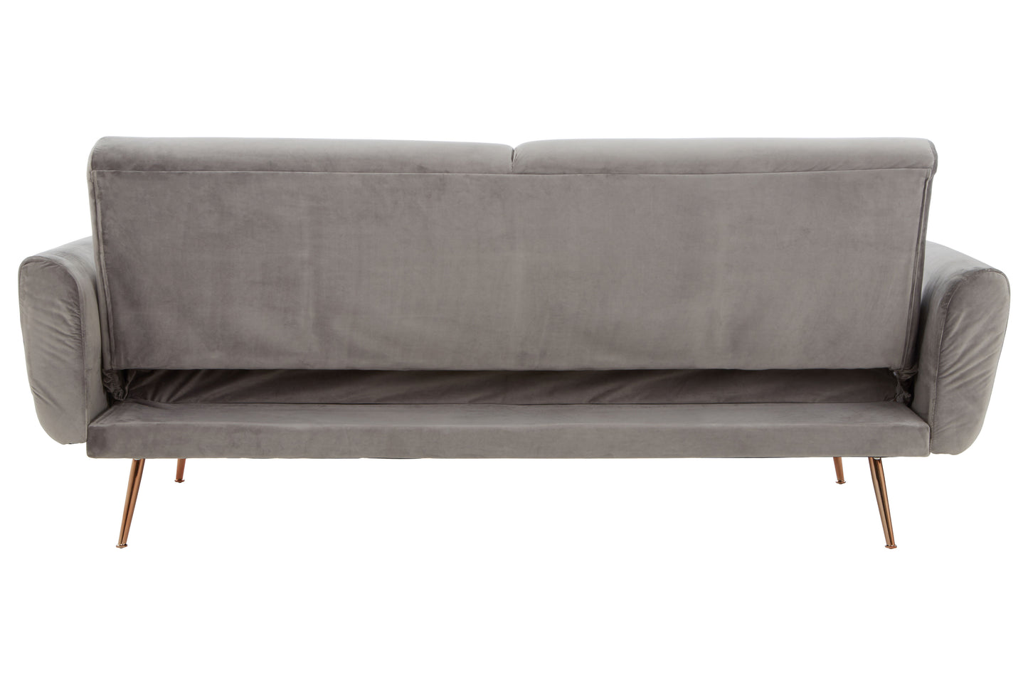 Hattom Grey Velvet Sofa Bed