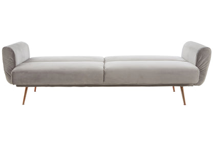 Hattom Grey Velvet Sofa Bed