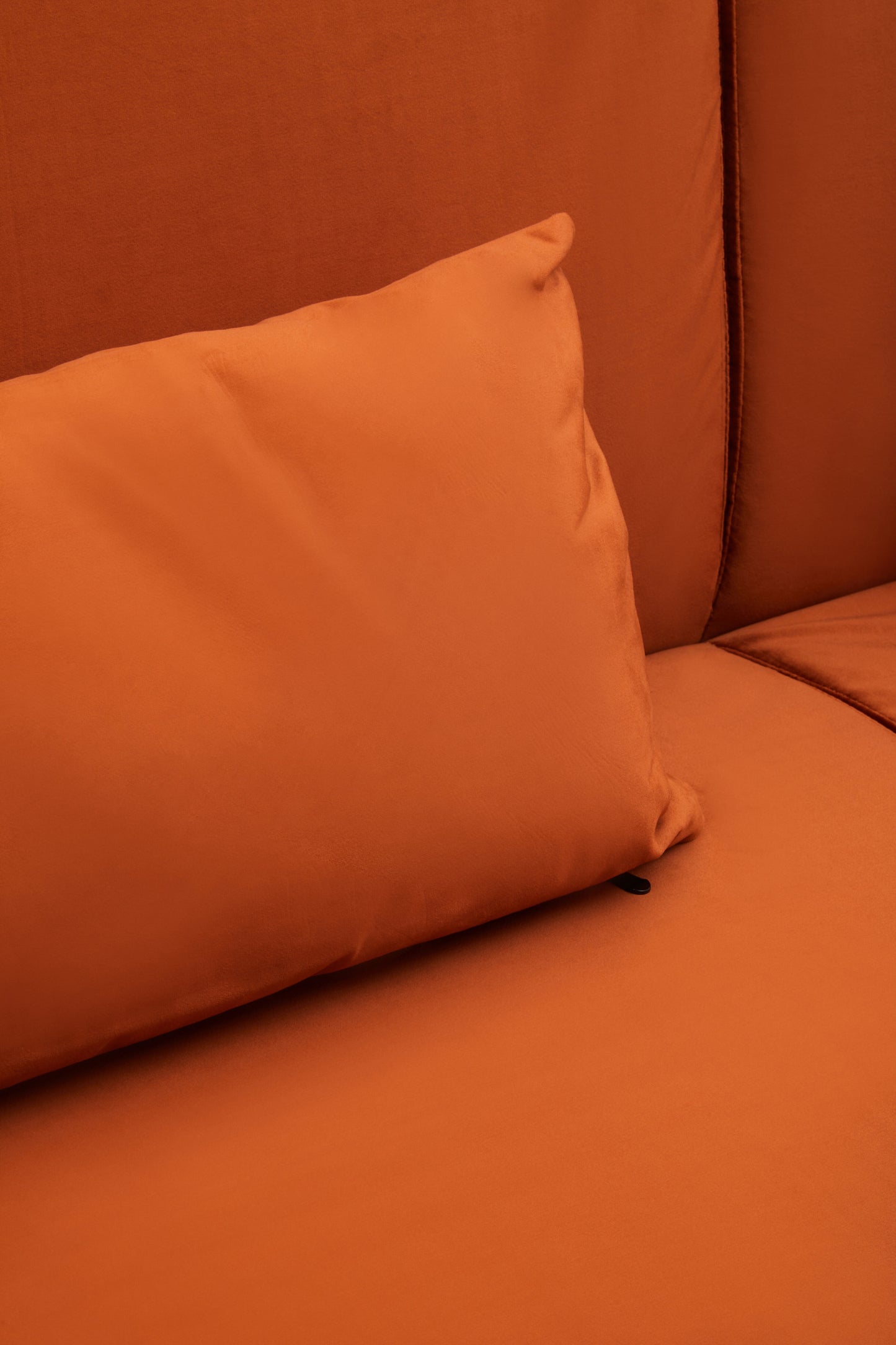 Hatten Burnt Orange Velvet Sofa Bed