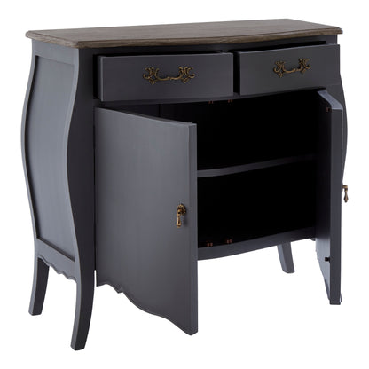 Lore 2 Door Dark Grey Sideboard