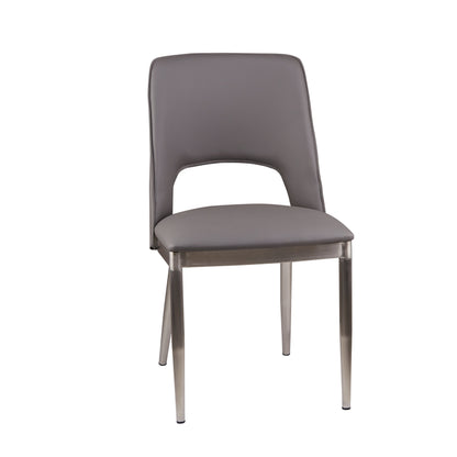 Gild Grey Leather Effect Dining Chair