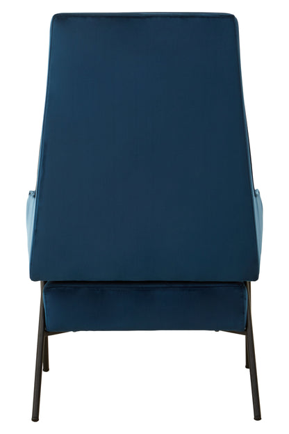 Hena Blue Velvet Chair