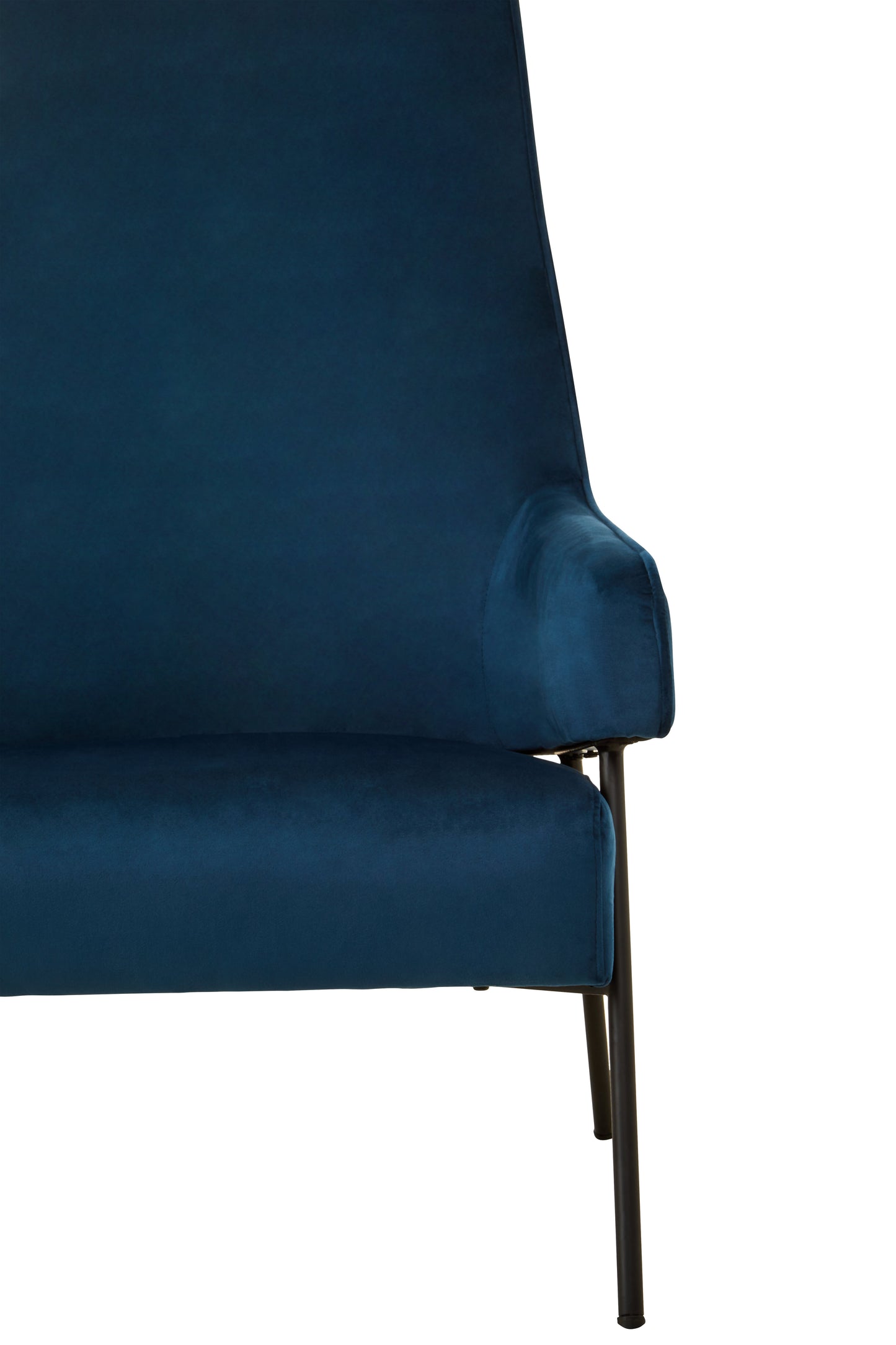 Hena Blue Velvet Chair