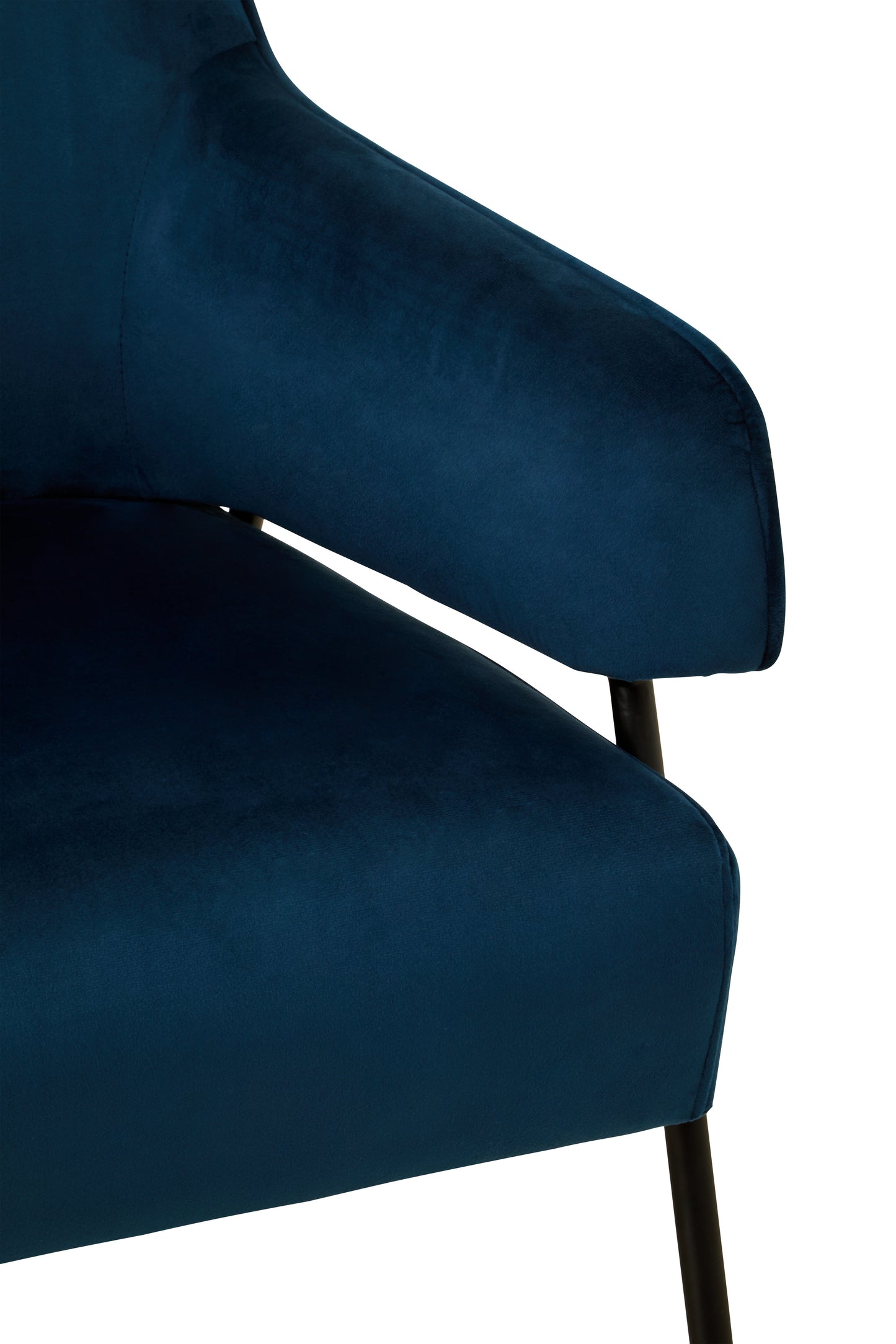 Hena Blue Velvet Chair