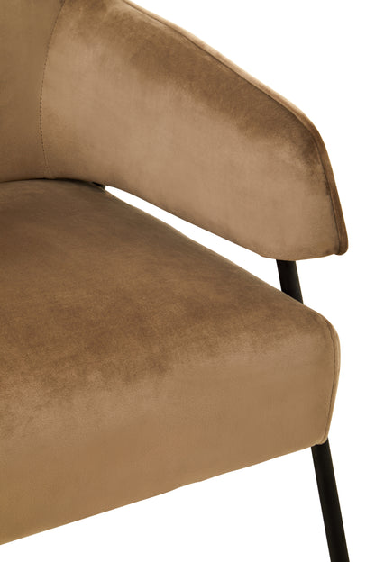 Hena Mink Velvet Chair