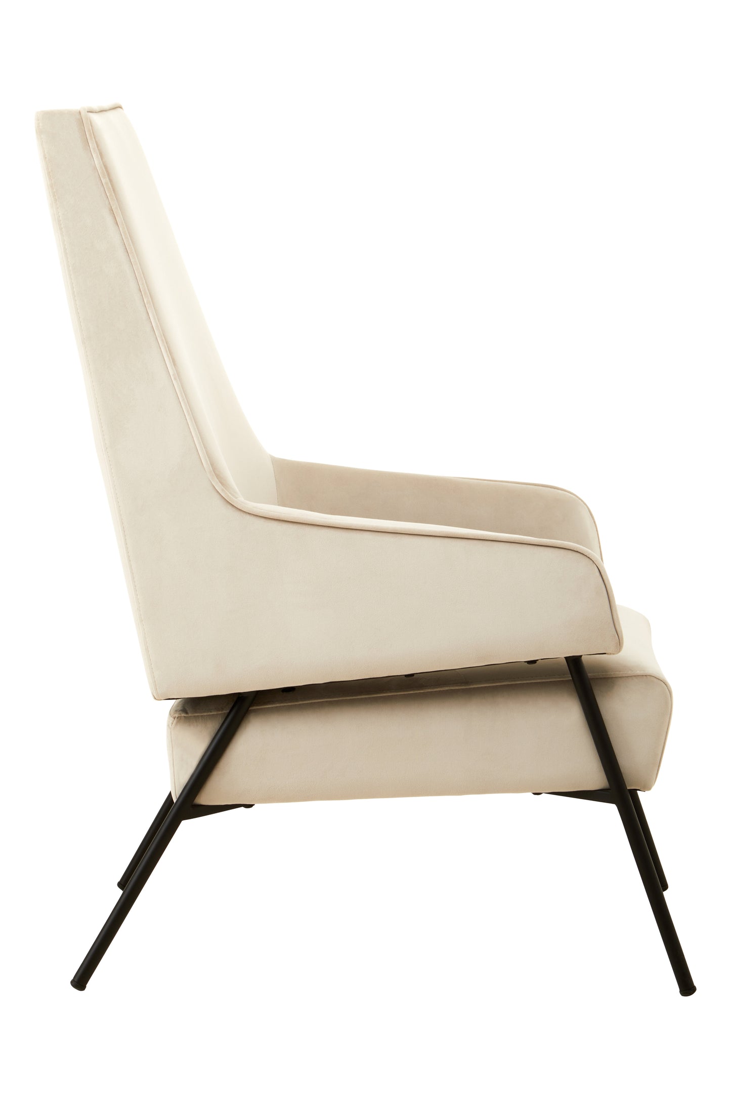 Hena Cream Velvet Chair