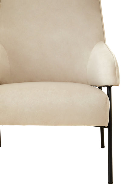 Hena Cream Velvet Chair