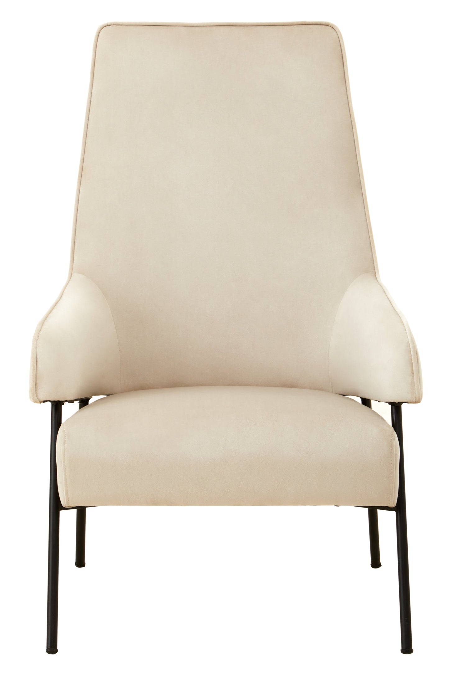 Hena Cream Velvet Chair