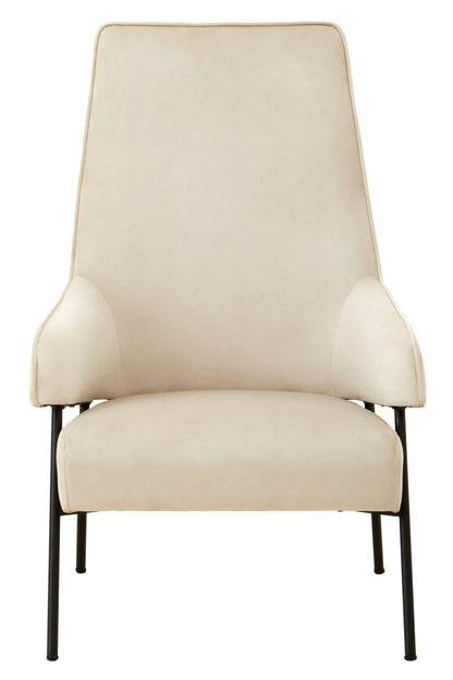 Hena Cream Velvet Chair