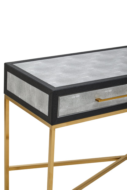 Cadis Grey Shagreen Console Table