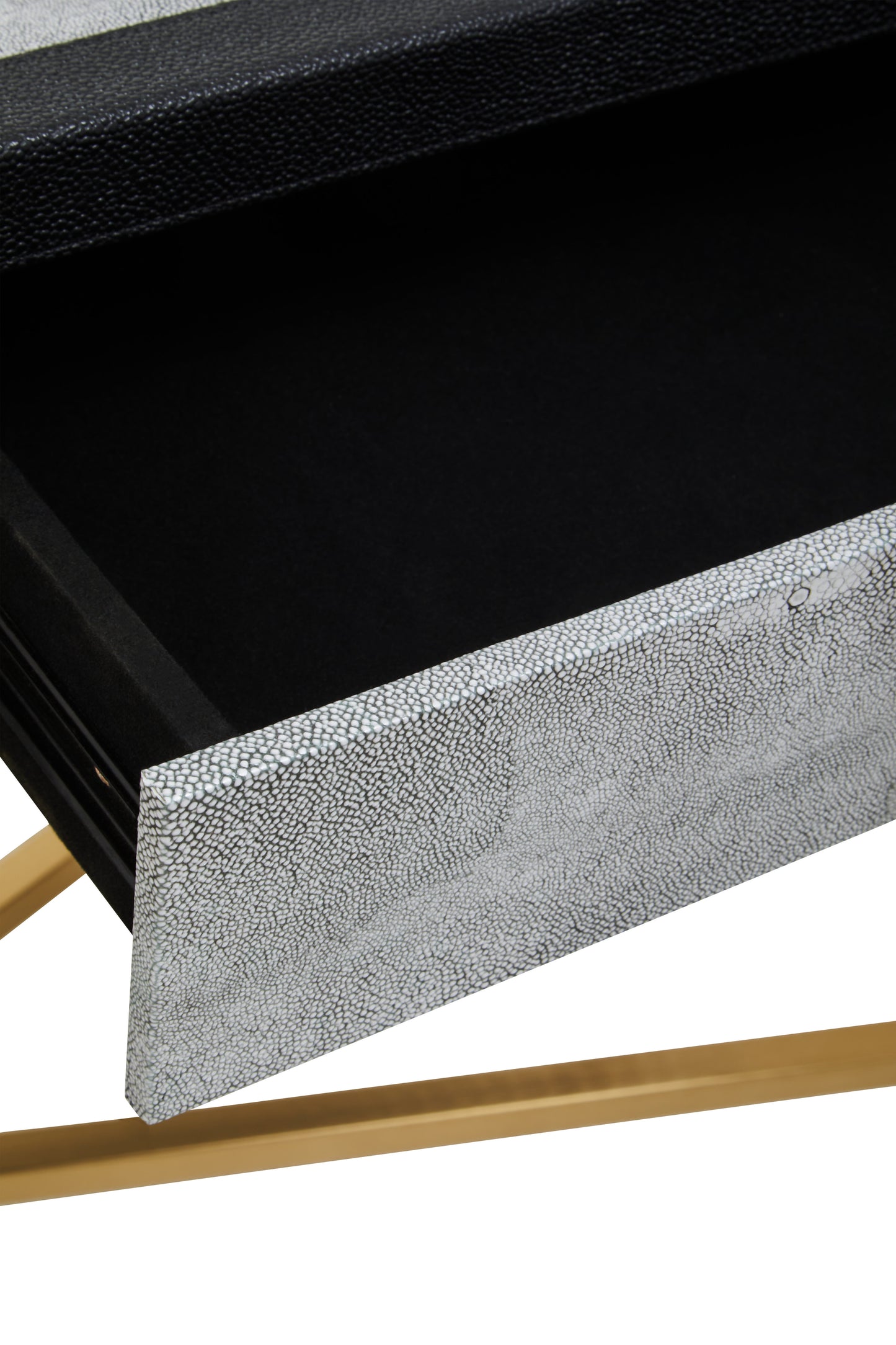 Cadis Grey Shagreen Console Table