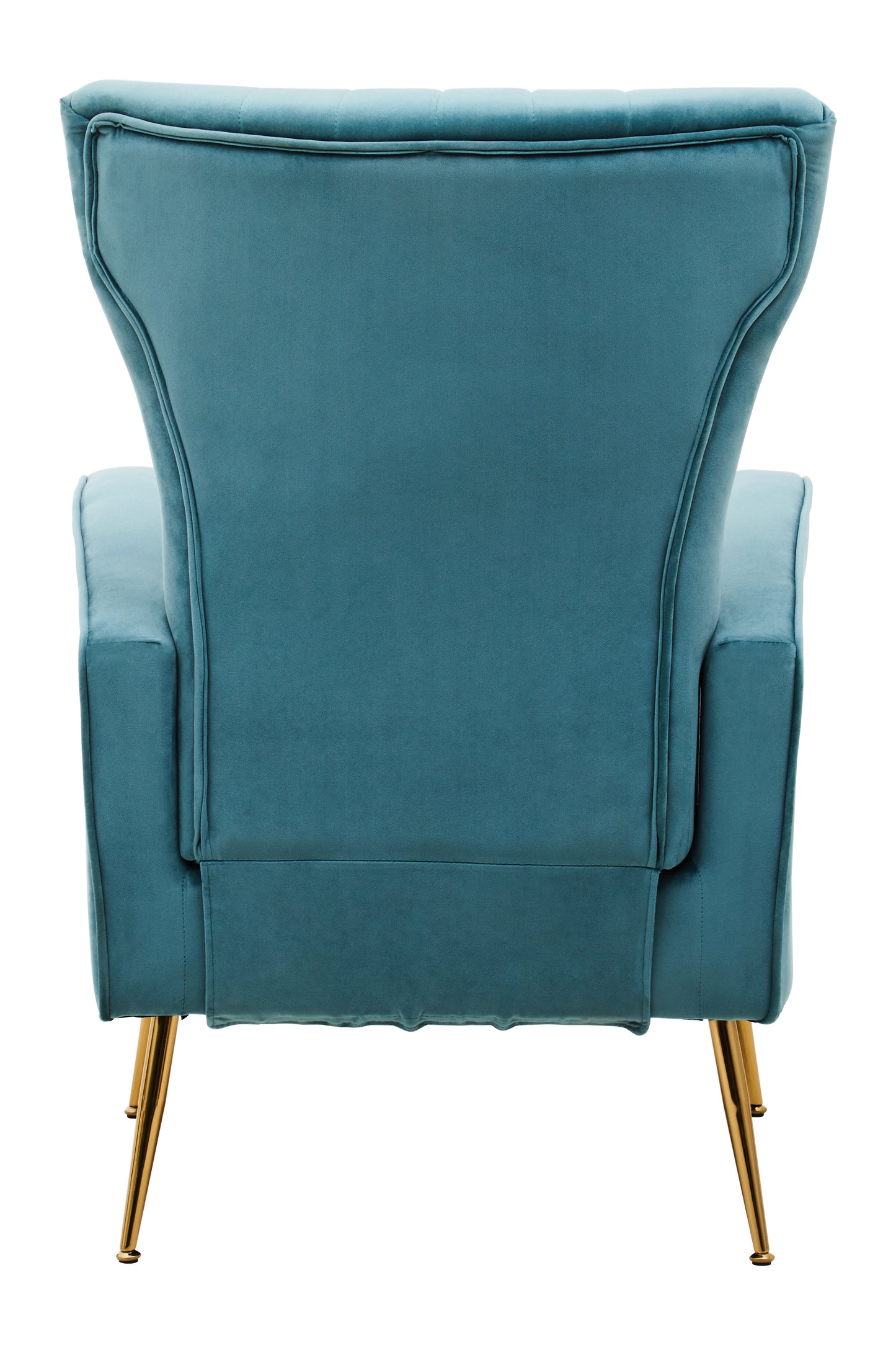 Samora Green Velvet Accent Chair With Gold Finish Legs