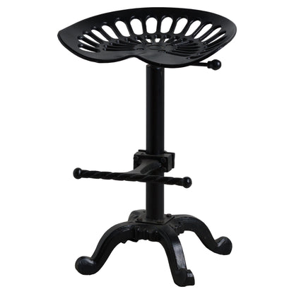 Black Bar Stool Adjustable Tractor Seat