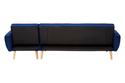 Sereni 3 Seat Navy Sofa Bed