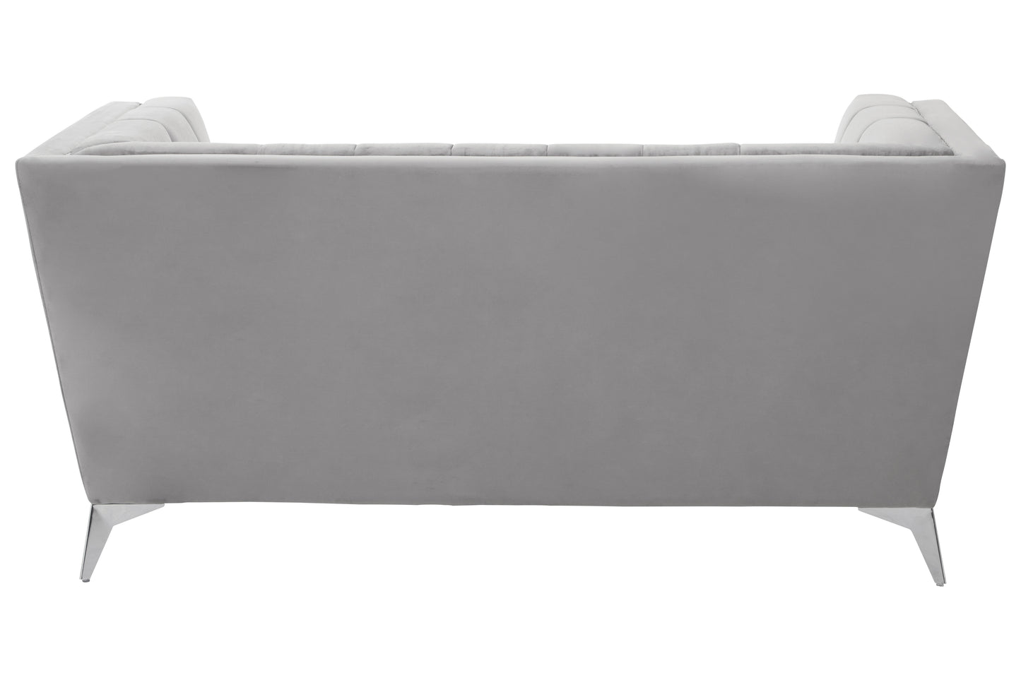 Hanser Two Seat Grey Velvet Sofa