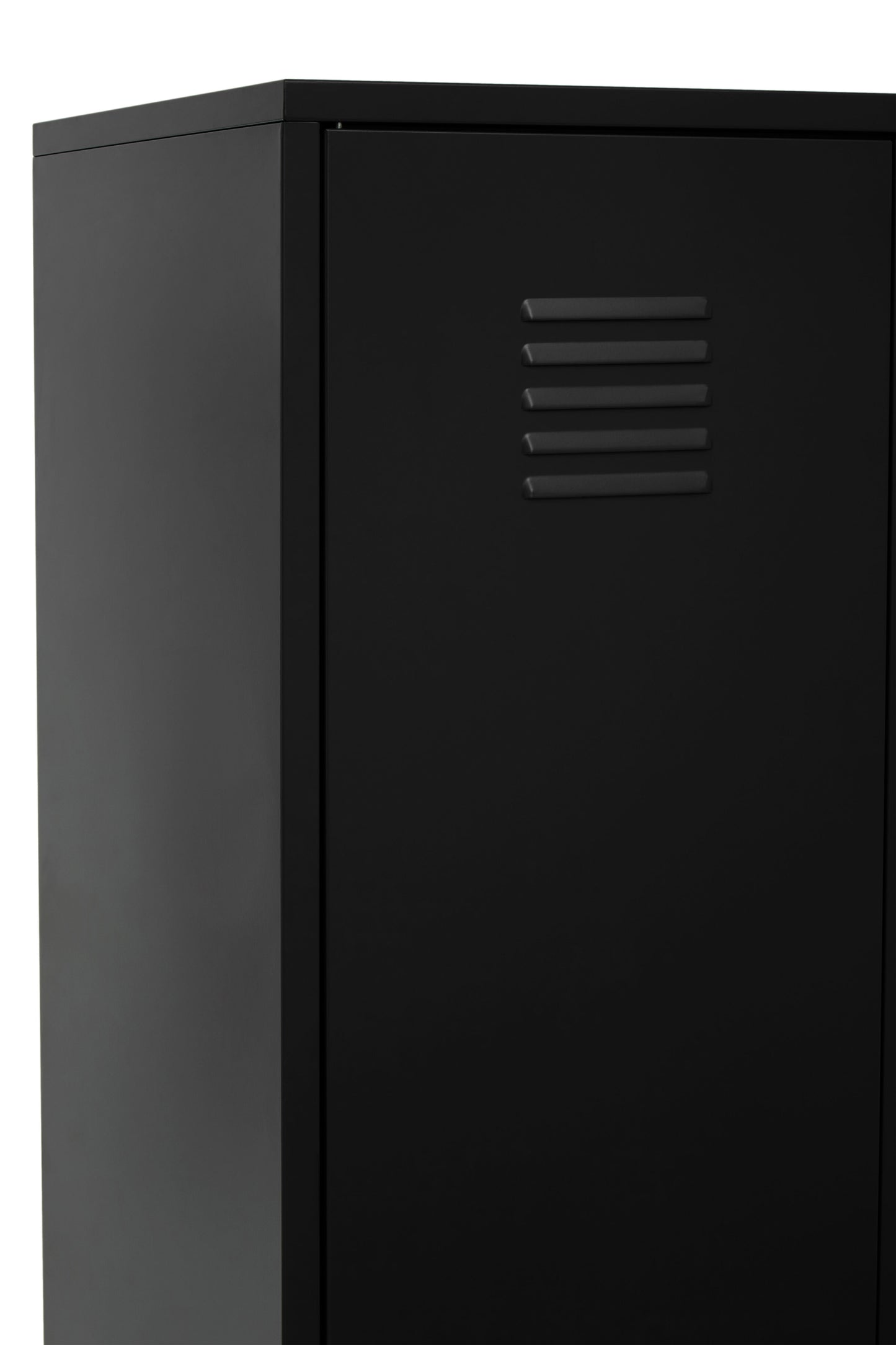 Acade Black Two Door Locker Style Wardrobe