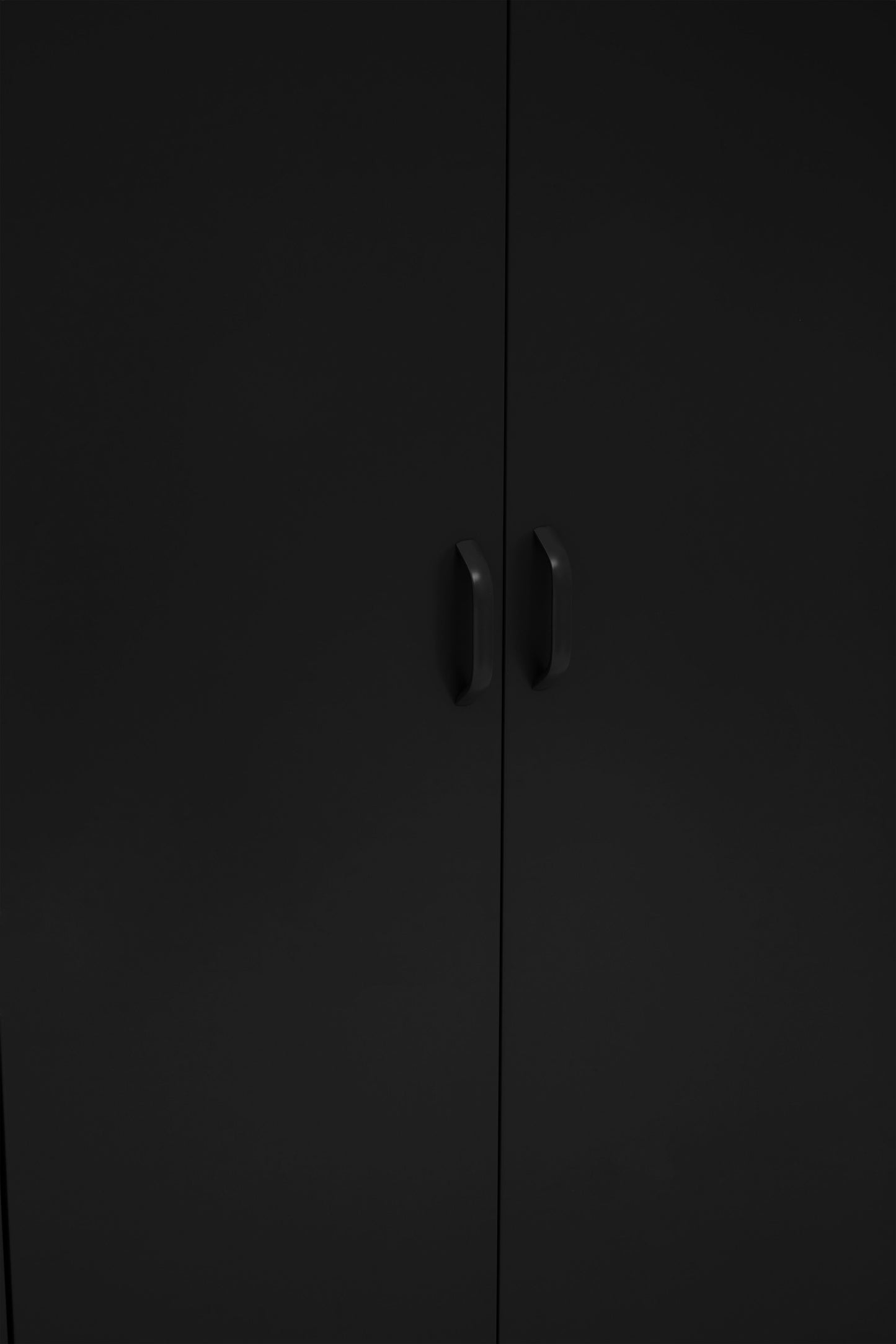 Acade Black Two Door Locker Style Wardrobe