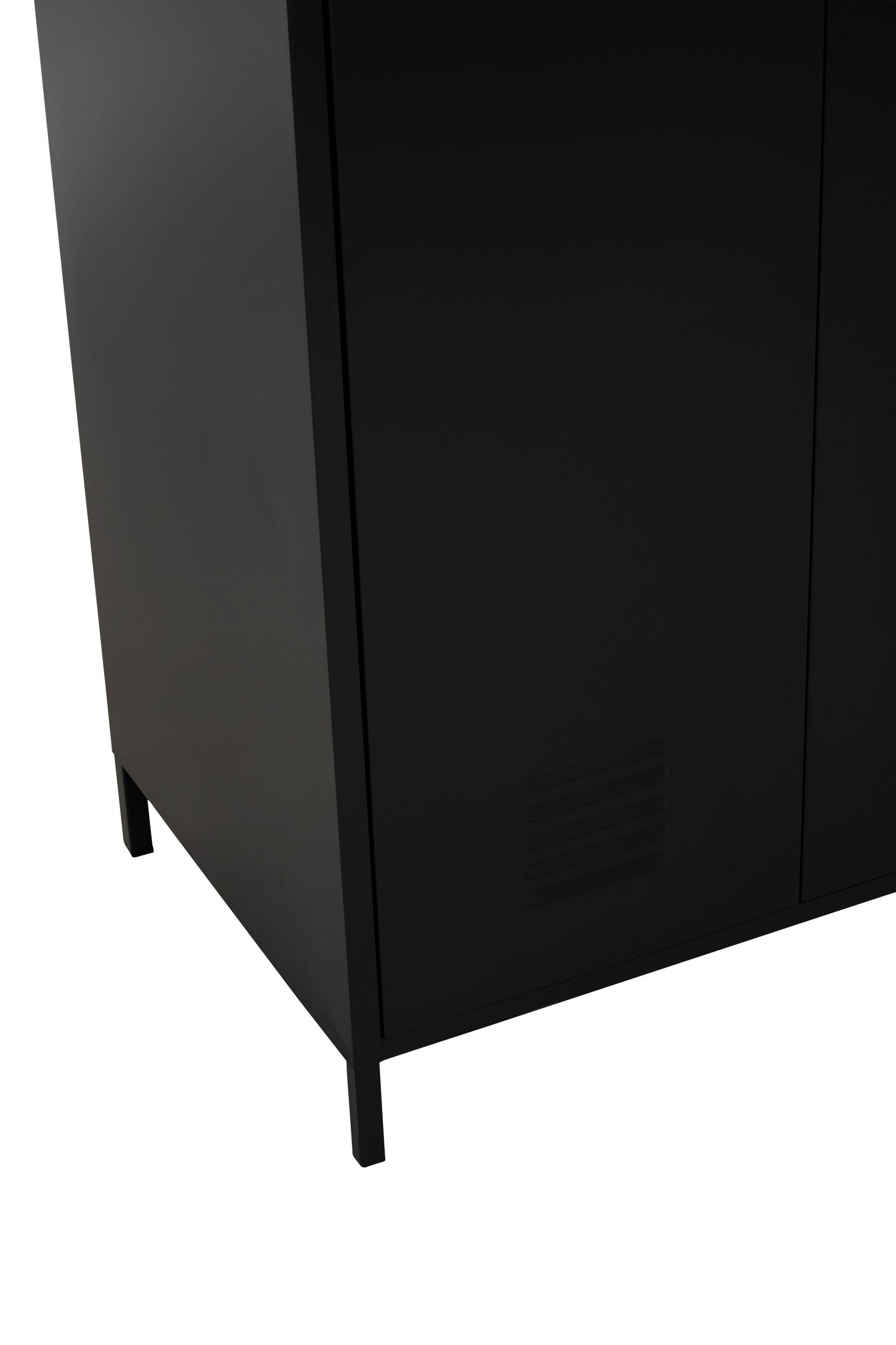 Acade Black Two Door Locker Style Wardrobe