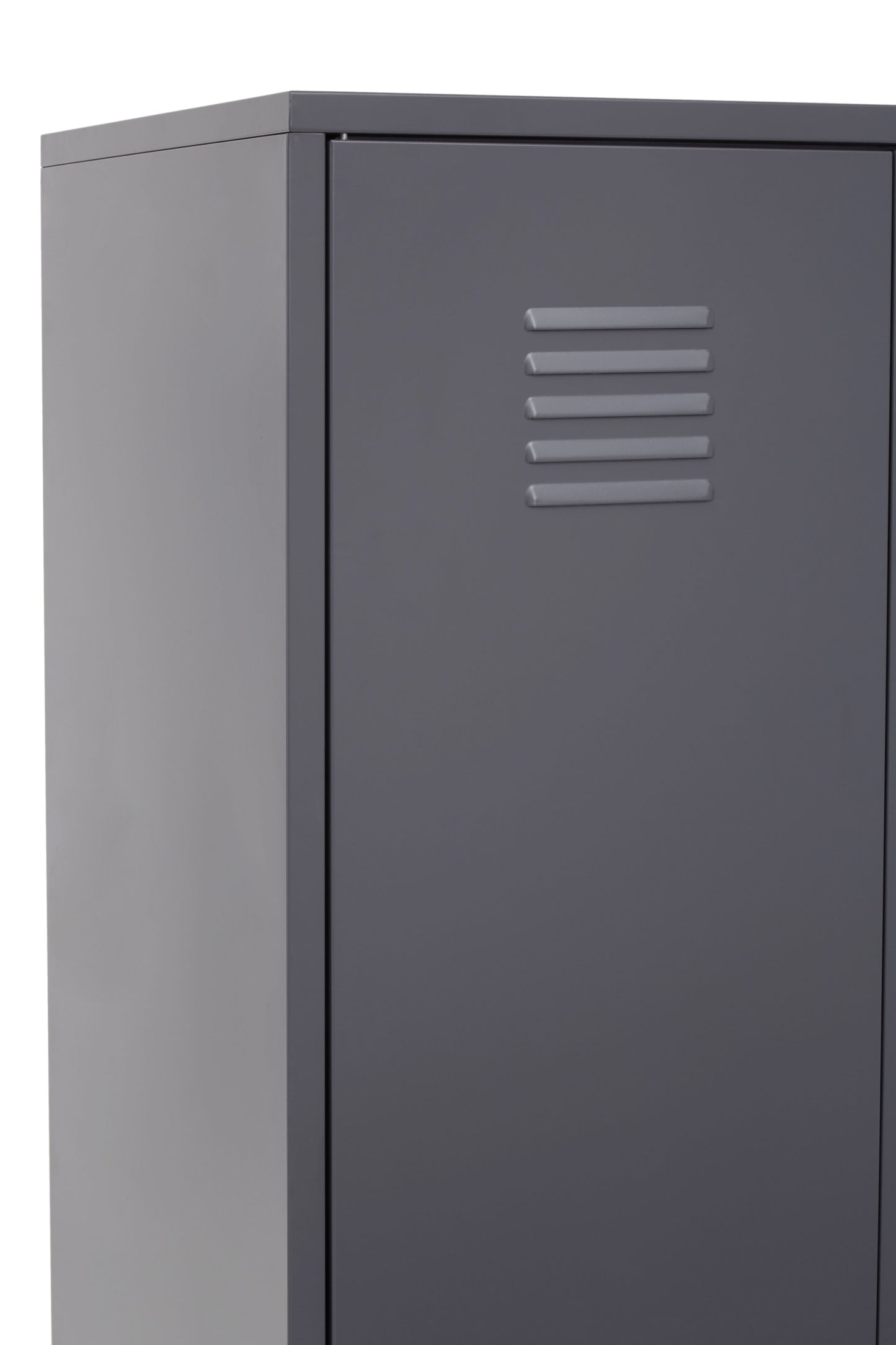 Acade Grey Two Door Locker Style Wardrobe