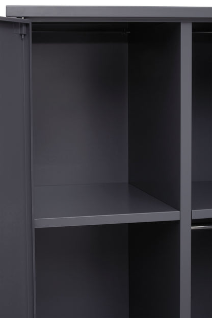 Acade Grey Two Door Locker Style Wardrobe