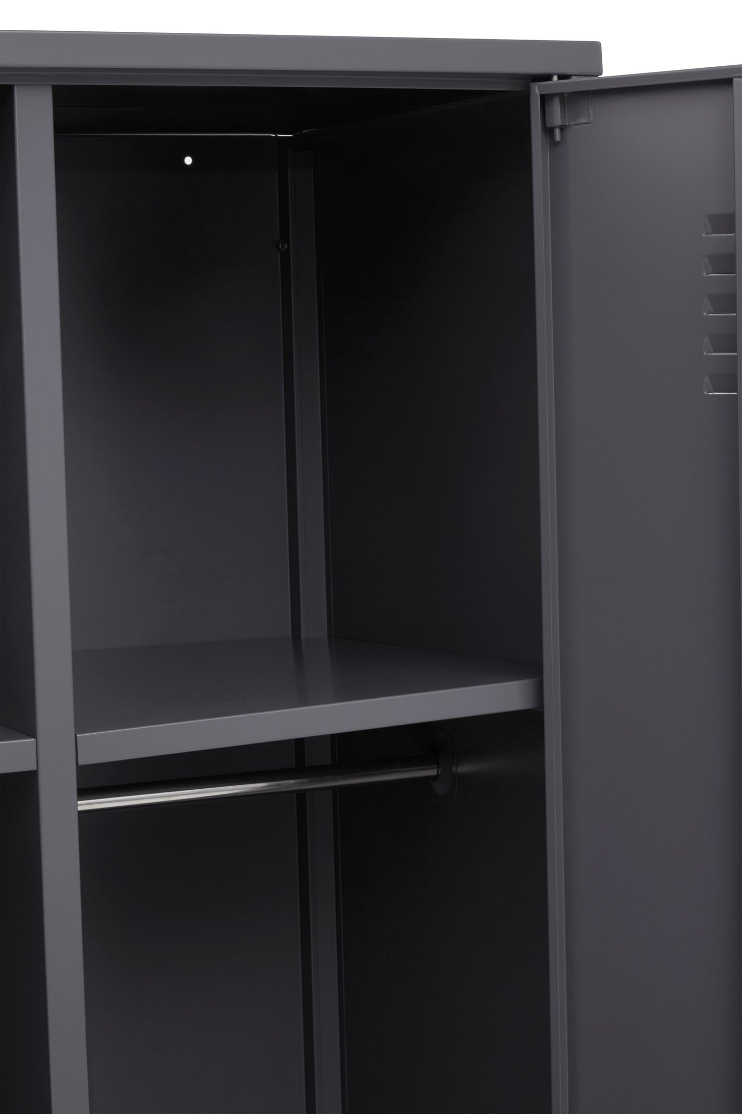 Acade Grey Two Door Locker Style Wardrobe