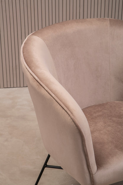 holm Mink Velvet Chair