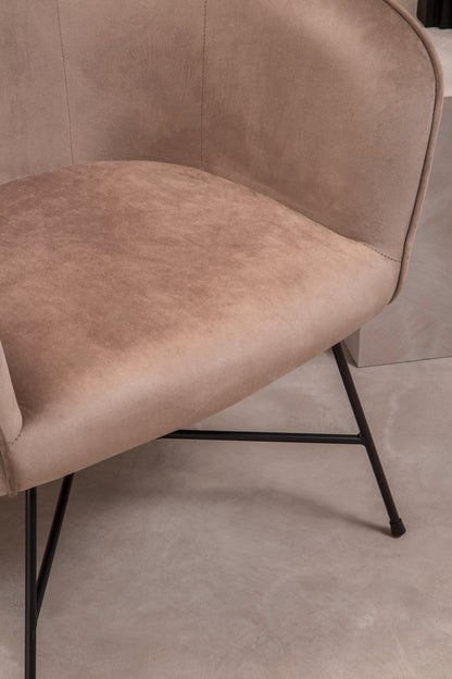 holm Mink Velvet Chair