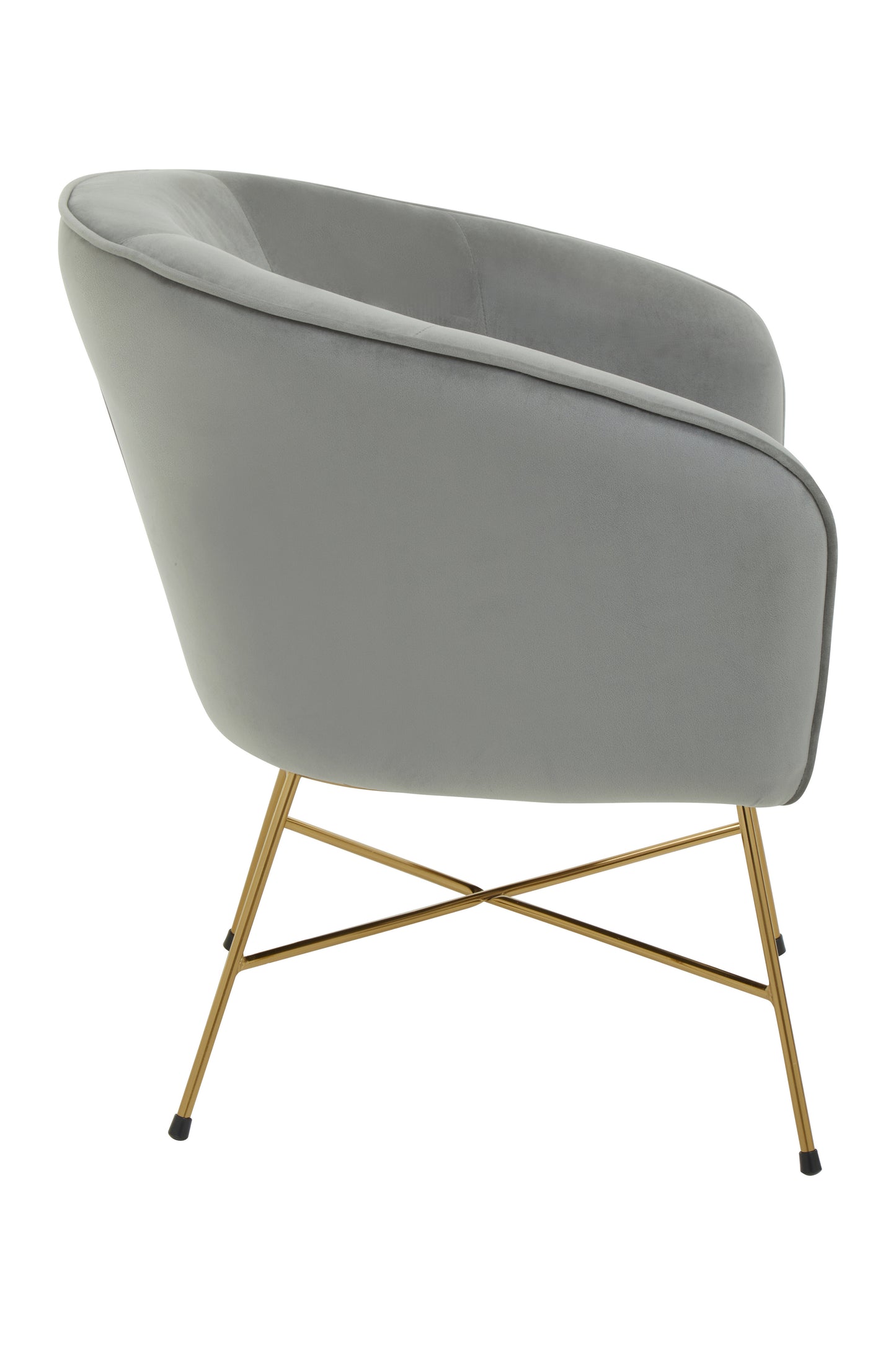 holm Grey Chair With Metal Frame