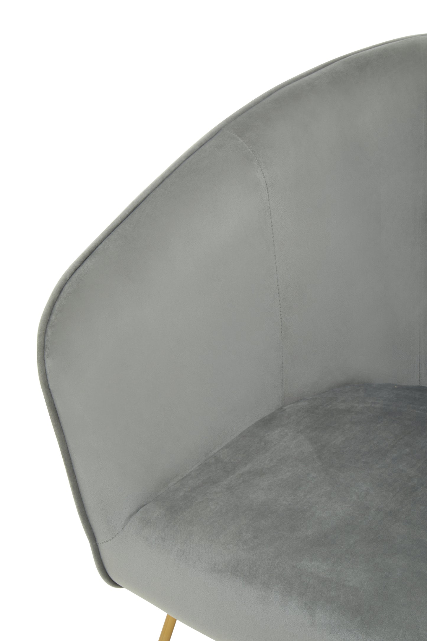 holm Grey Chair With Metal Frame