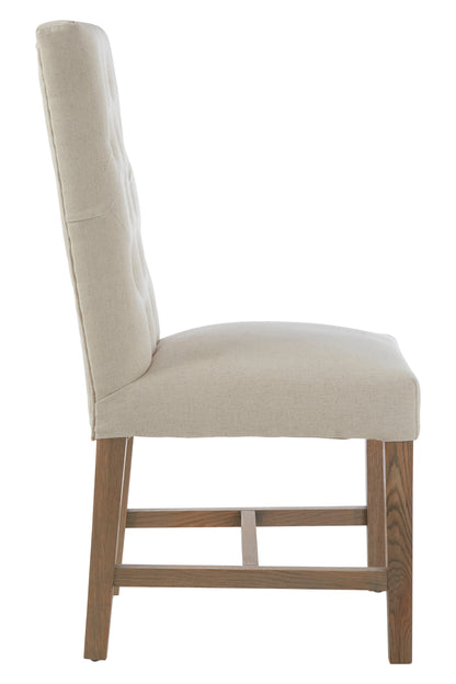 Lion Beige Linen Dining Chair