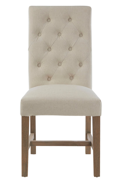 Lion Beige Linen Dining Chair