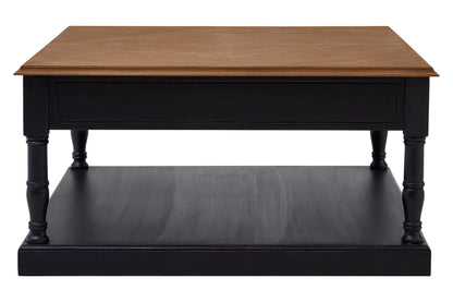 Lore 1 Drawer Black Coffee Table