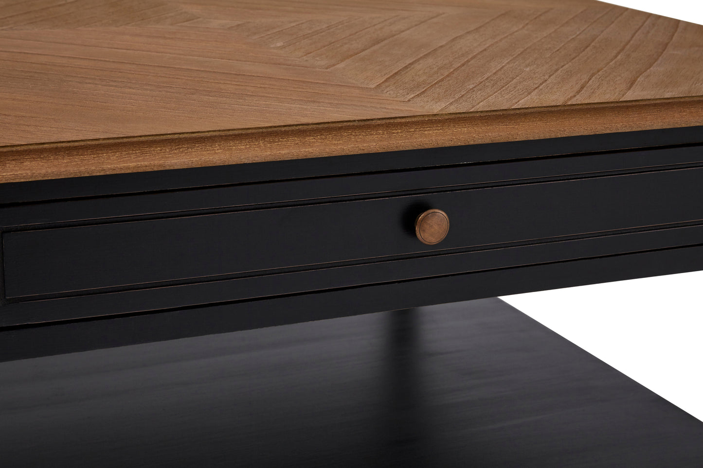 Lore 1 Drawer Black Coffee Table