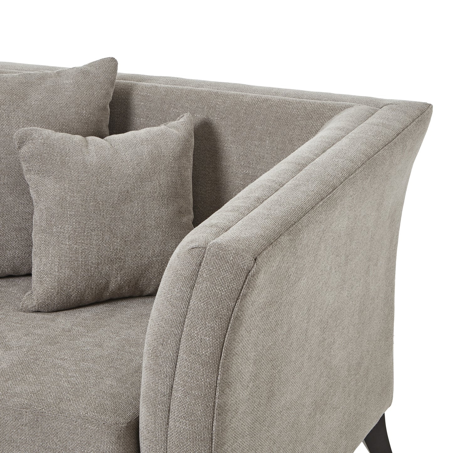 Vasper Taupe Cushion Back Snuggle Chair