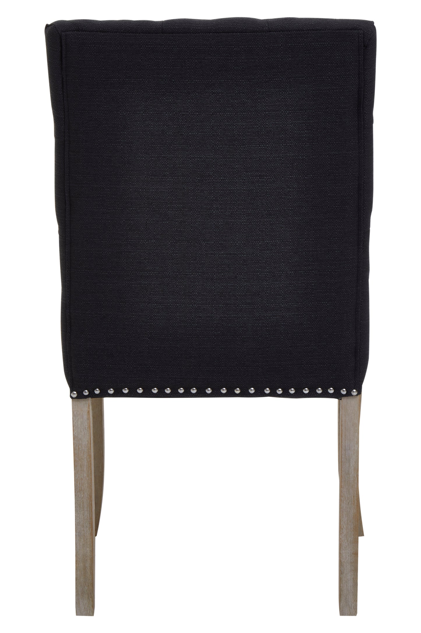 Kensi Townhouse Black Linen Dining Chair