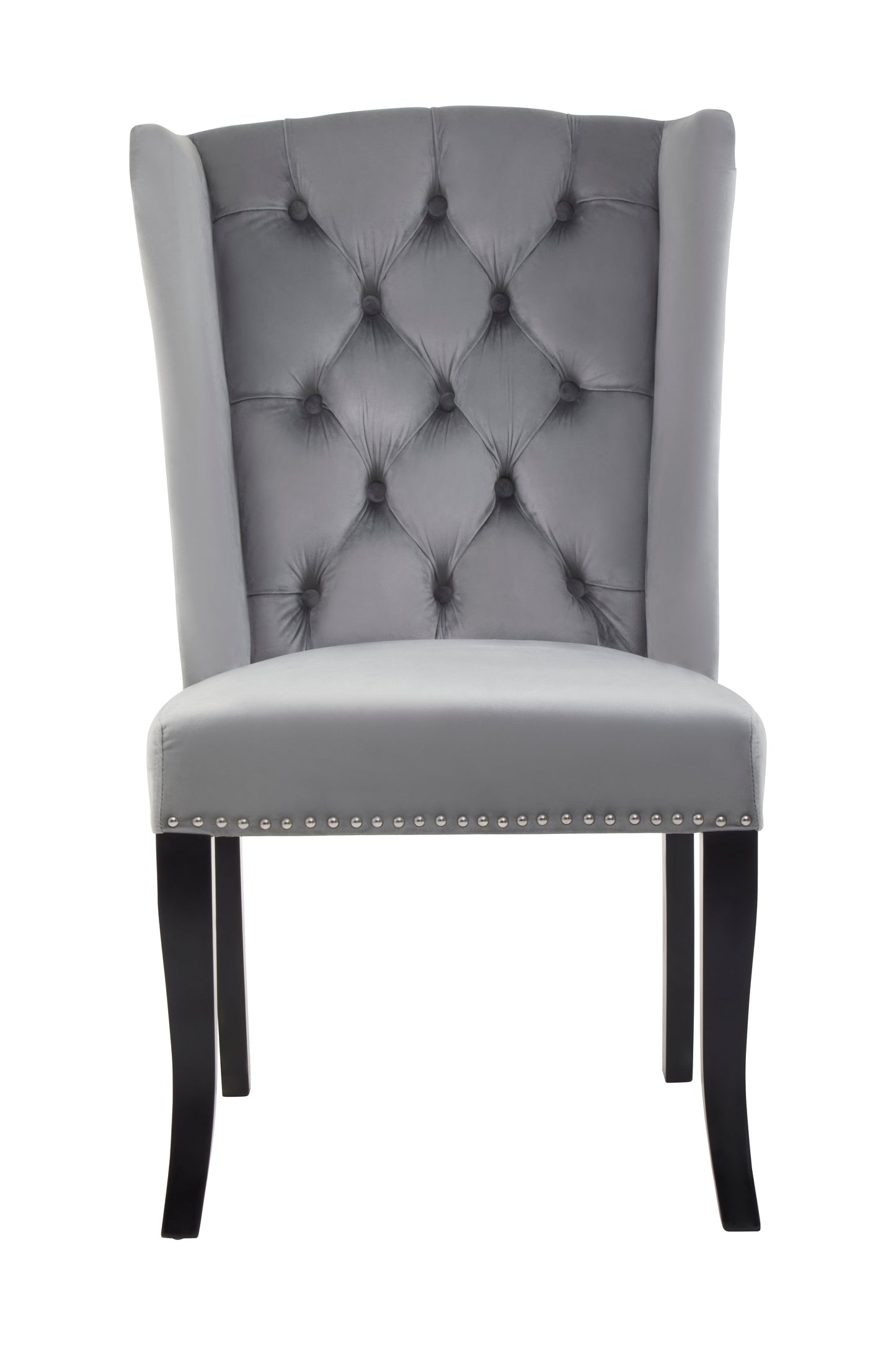 Kensi Townhouse Grey Velvet Dining Chair